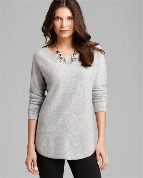 michael kors sweater grey|Michael Kors merino wool sweater.